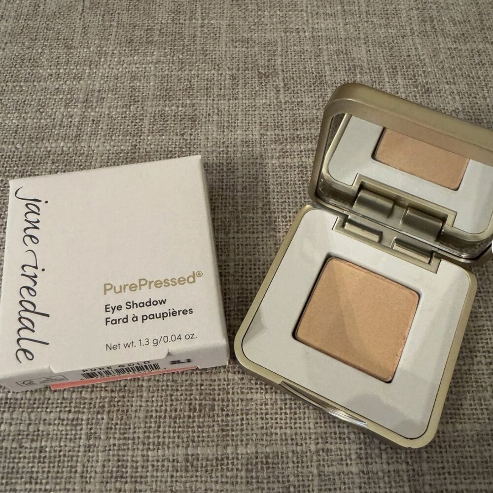 NEW In Box JANE IREDALE: PurePressed Eye Shadow - Pure Gold Full Size